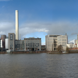Heizkraftwerk Frankfurt Skyline